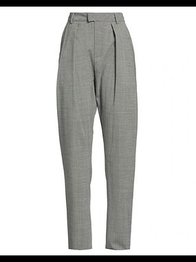 Women's Gray Pleated Dress Pants